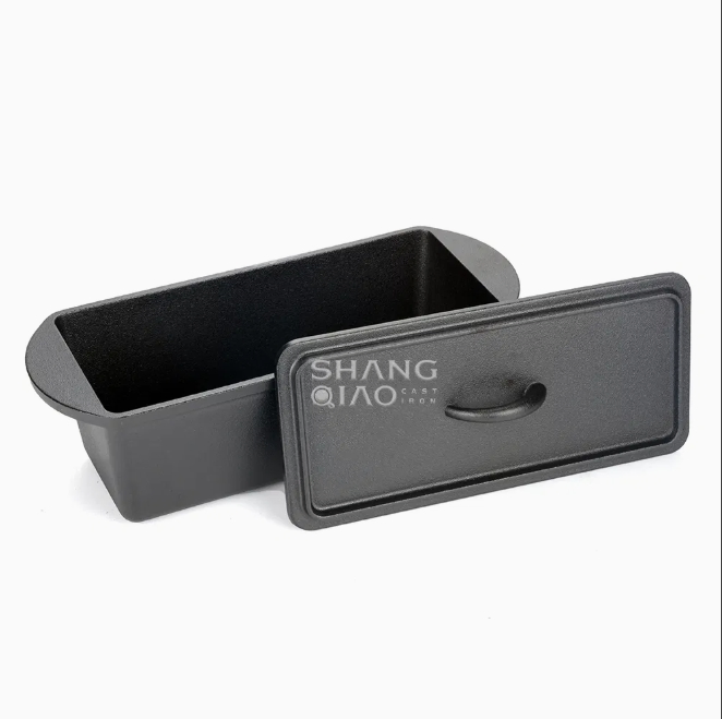 Чугунная форма для выпечки хлеба прямоугольная