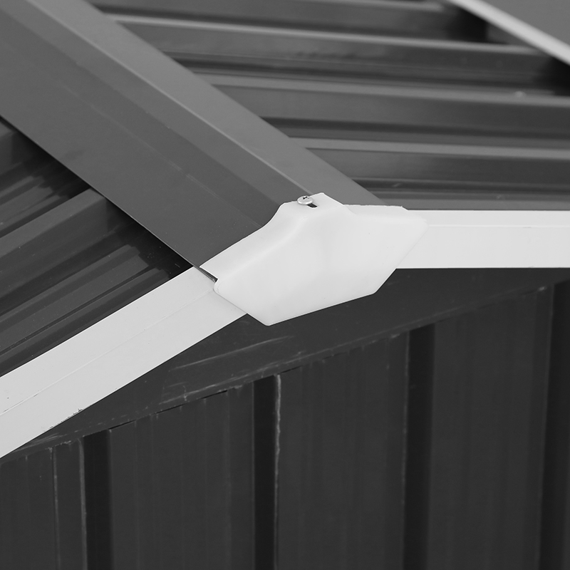 Metal Log Firewood Shed Outdoor Wood Steel Storage