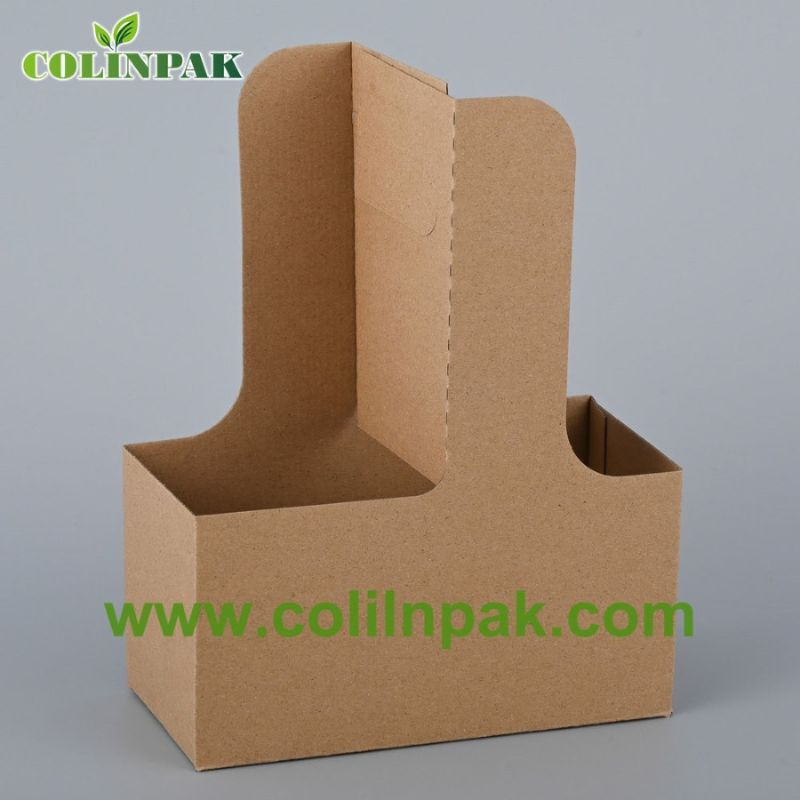 Compostable Strong Coffee Beverage Carrier Cup Tray Holder
