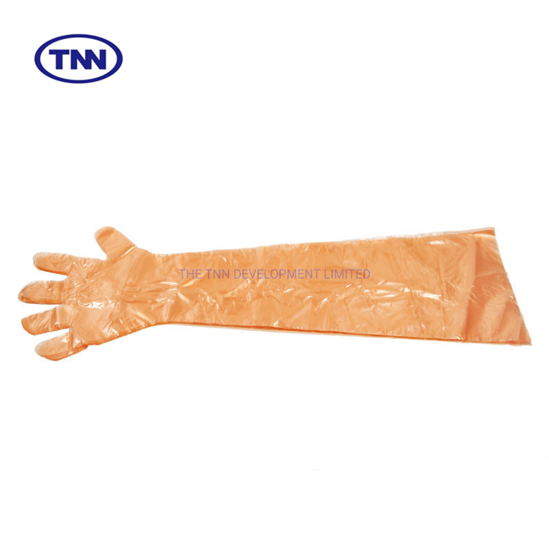 Animal Inspection Veterinary Plastic Long Arm Gloves Insemination Gloves