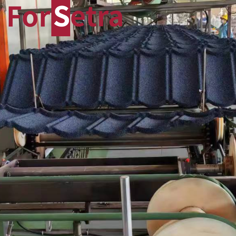 Roofing Construction Sheet Building Materials Al-Zinc Stone Coating Metal Roof Tile