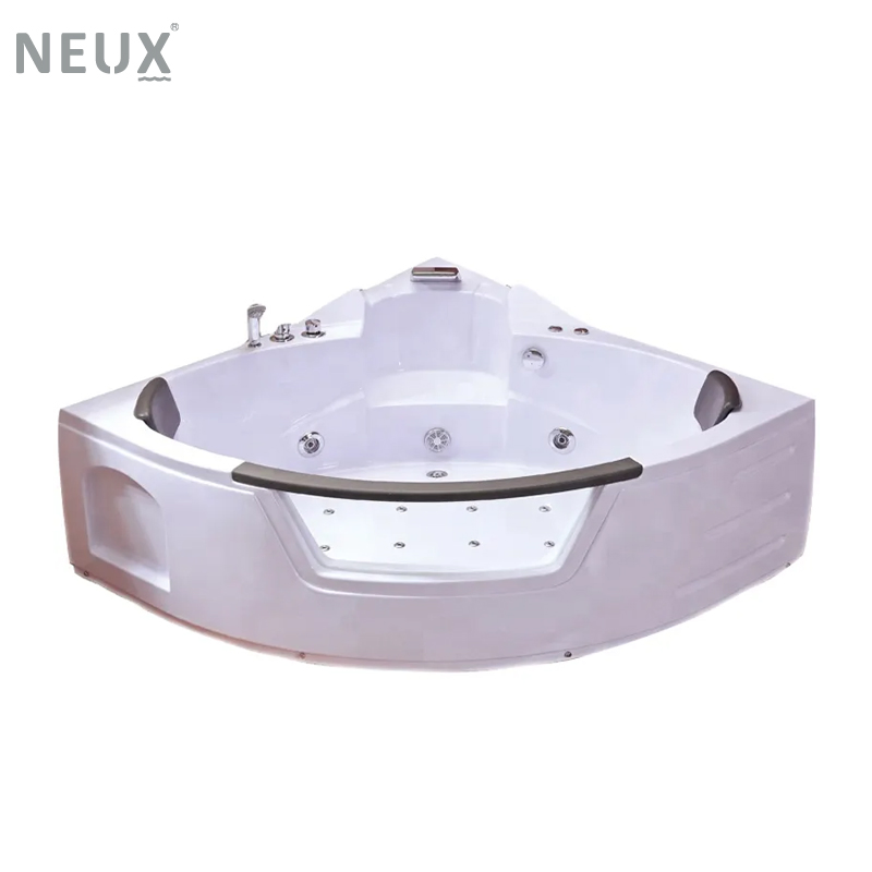 Угловая гидромассажная ванна Lante TLP-632 с пневмокнопкой