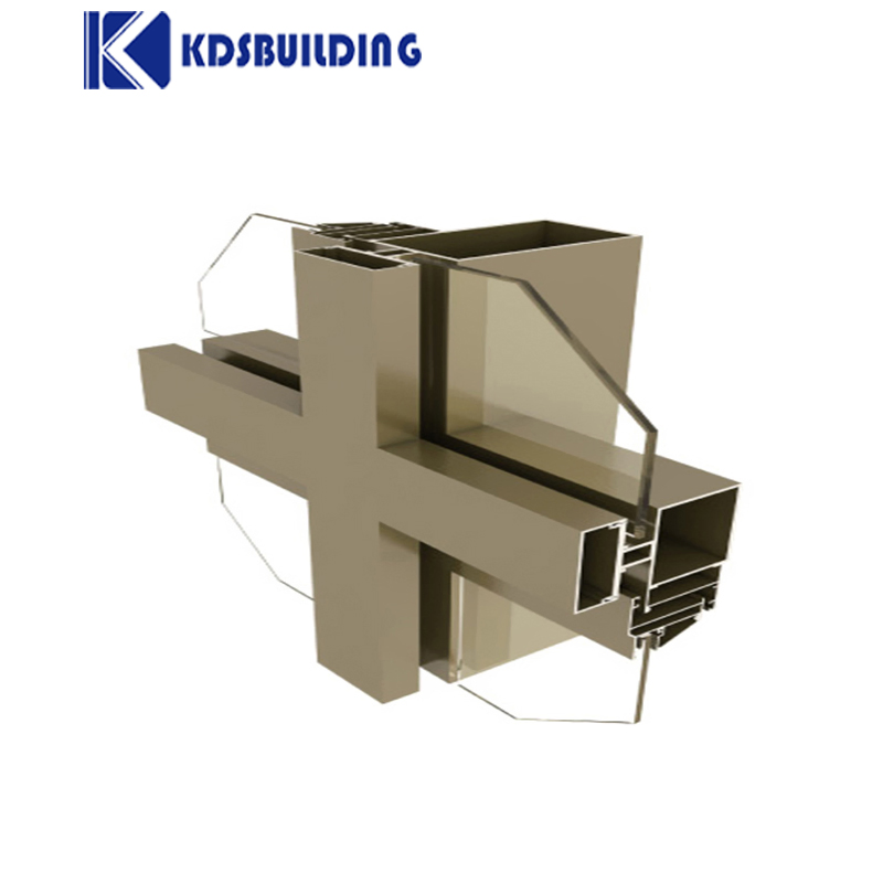 Kdsbuilding Supply Heating Bulletproof Transoms Aluminum Exposed Curtain Exterior Glass Wall