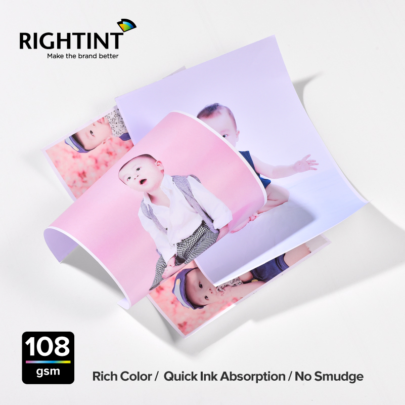 Opaque Glassine Rightint Carton Self Adhesive Vinyl Labels Matte Sticker