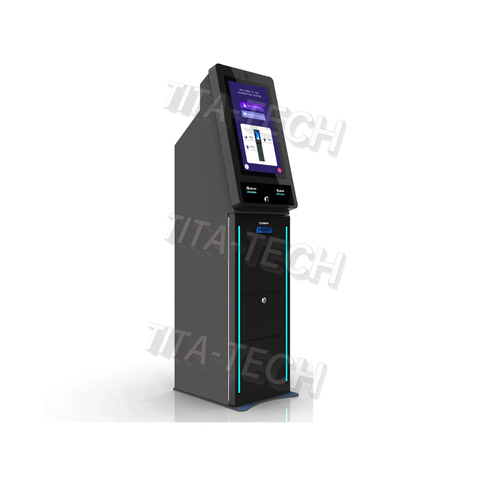 Automated Arcade Kiosk for Player Card Sales, Credit Reloading & Ticket Redemption Gift Card Vending Machine
