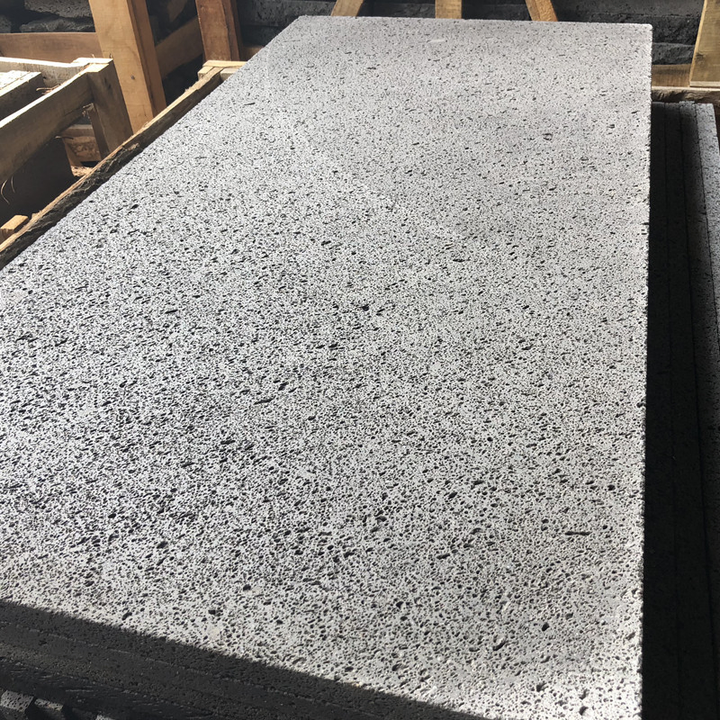 Natural Honed Hainan Black/Grey Basalt for Paving Tile