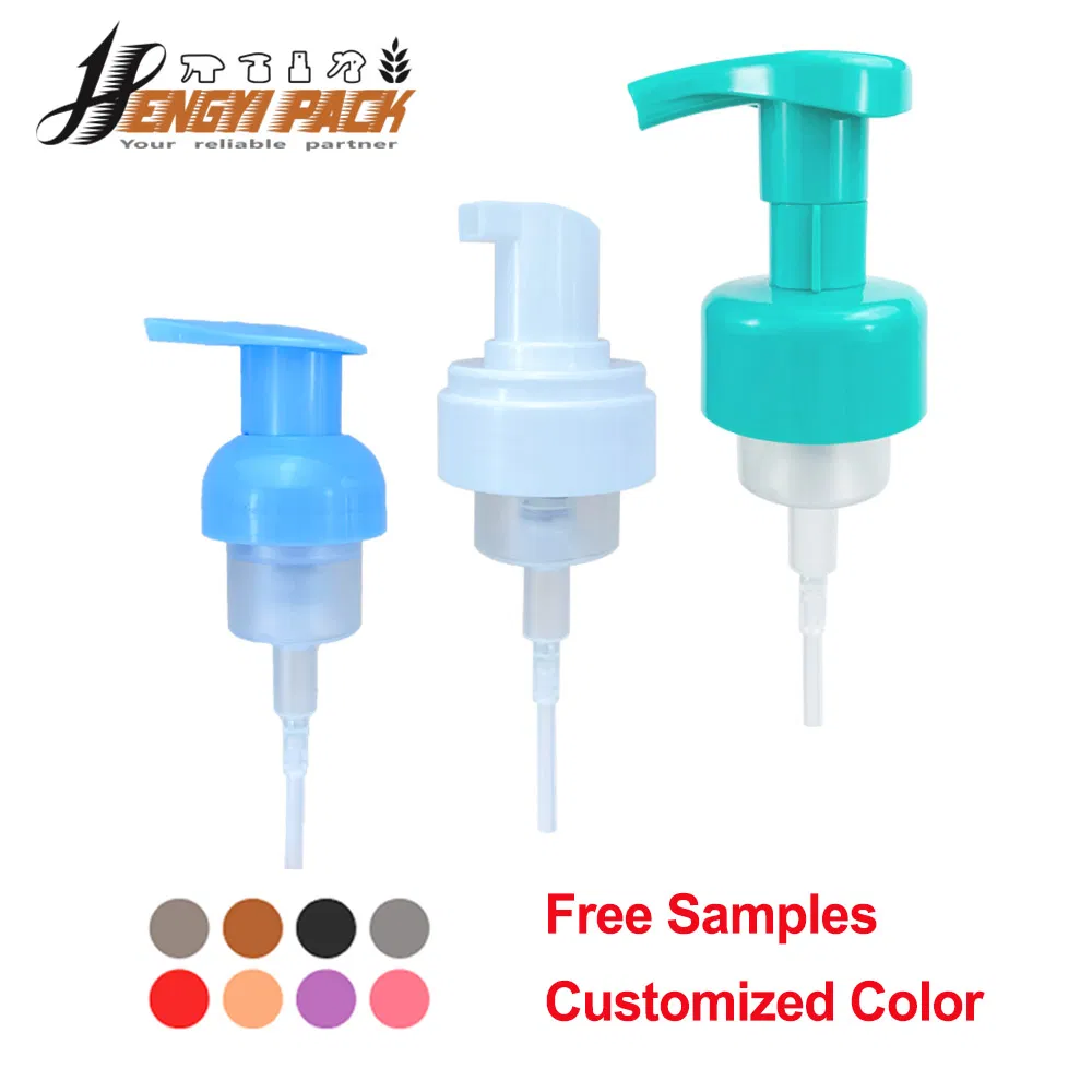 Yuyao Factory Foam Pump 43/410 42/410 40/410 Foaming Lotion Soap Shampoo Sanitizer Dispenser Pump Witn Outer Spring / Click Lock for Cosmetics