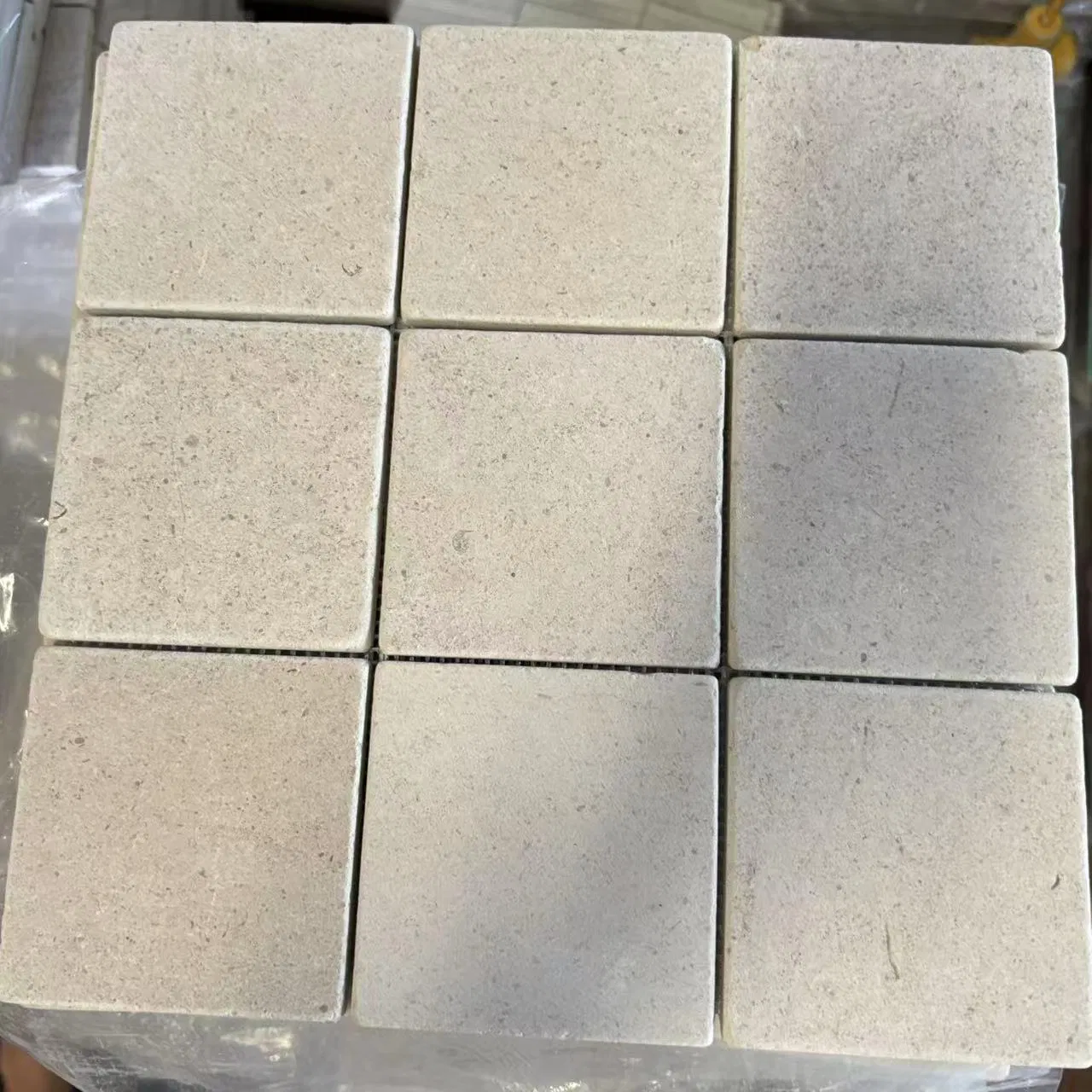 Pari Portuguese Beige Limestone Natural Stone Mosaic for Decoration Interior Design Wall Cladding