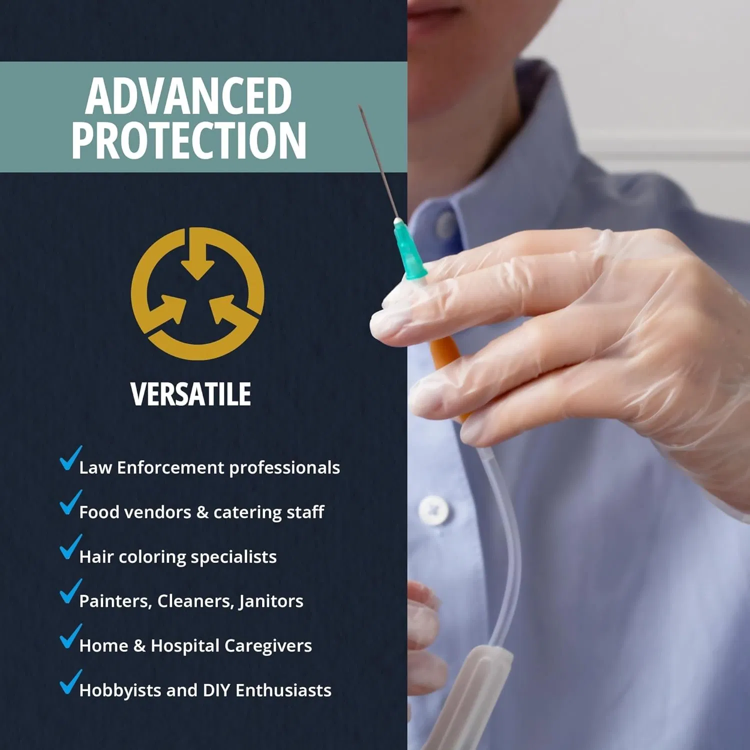 Disposable Vinyl Gloves Medical & Industry Use