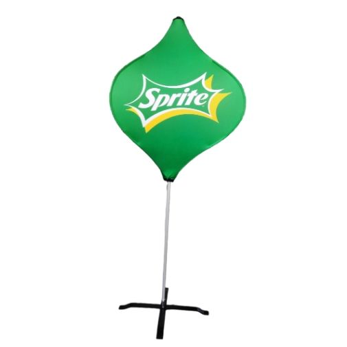 Vibrant Outdoor Pop-up Banner with LED Lanterns for Events