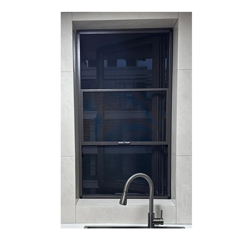 Алюминиевые окна с двойным остеклением, раздвижные