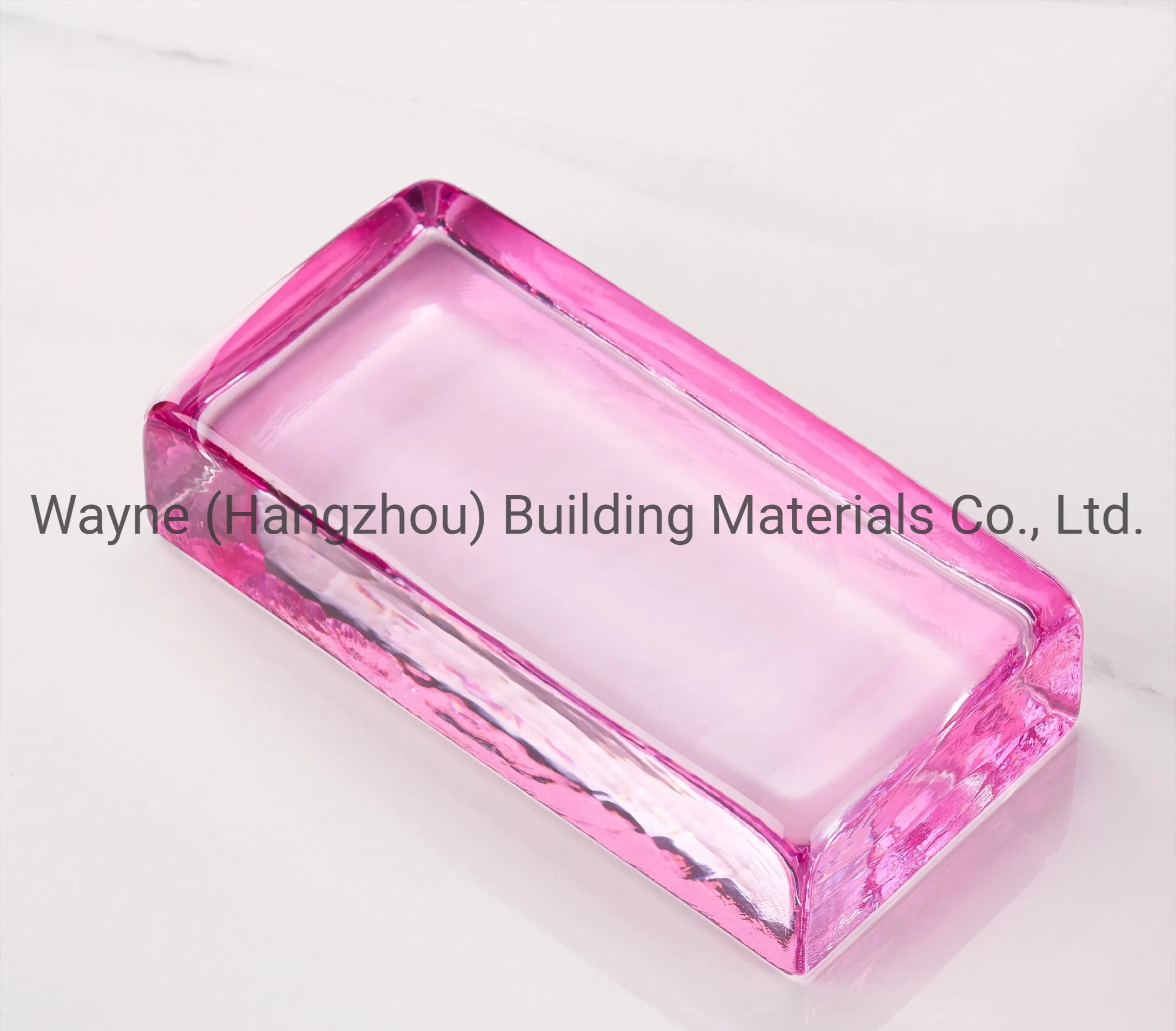 High Quality 200X100X50mm Solid Clear Colorful Glass Crystal Brick