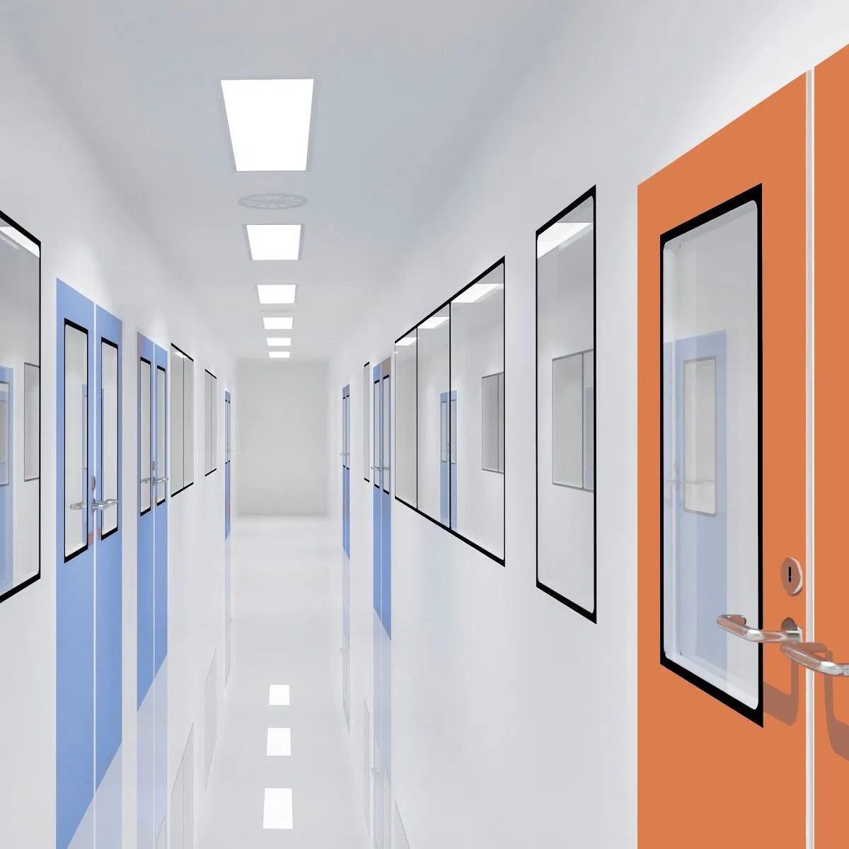 Cleanroom Door/Automatic Steel Purification Door/Airtight Door/Single Open Steeldoor