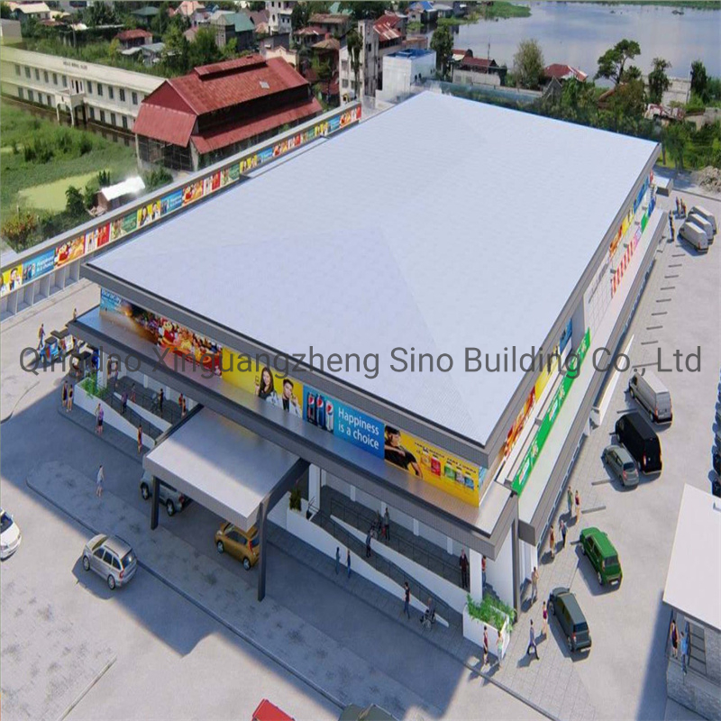 Steel Structure Bolt Connection Shopping Mall Prefabricated Building