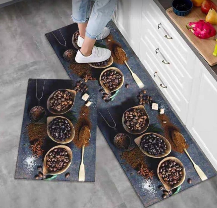 Kitchen Mat Custom Printed Design Soft Anti-Fatigue Printed Carpet Floor Mat