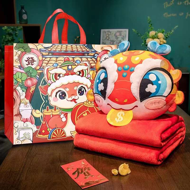 2025 Zodiac Image Snake 2 in 1 Pillow and Blanket