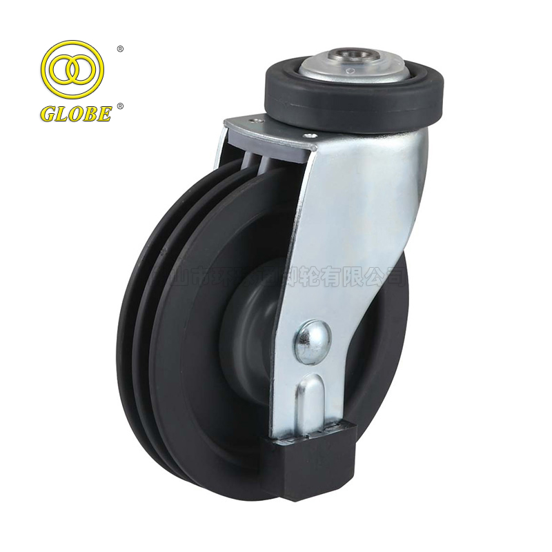 China Wholesale Globe Caster Wheel PU Castor Shopping Trolley Cart Repalcement