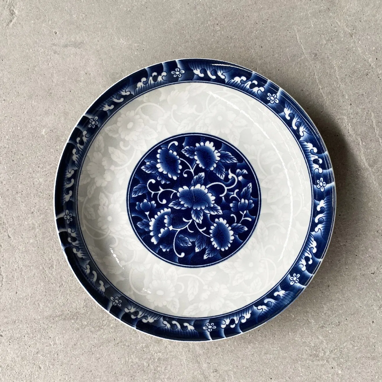 8'5-10"Fruit Rice Plate with Pad Stamp Decal Porcelainware Ceramics Tableware