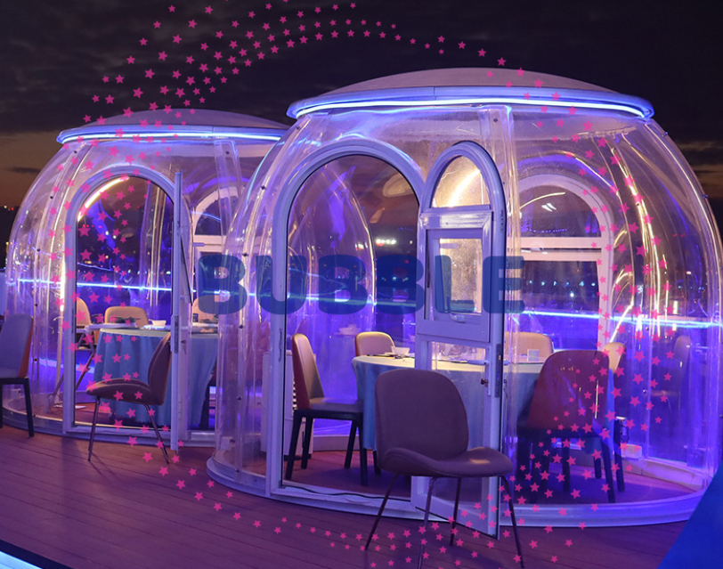 3.5m PC Non-Inflatable Bubble House Bubble Restaurant for 6-8 People Beautiful Transparent Mobile House
