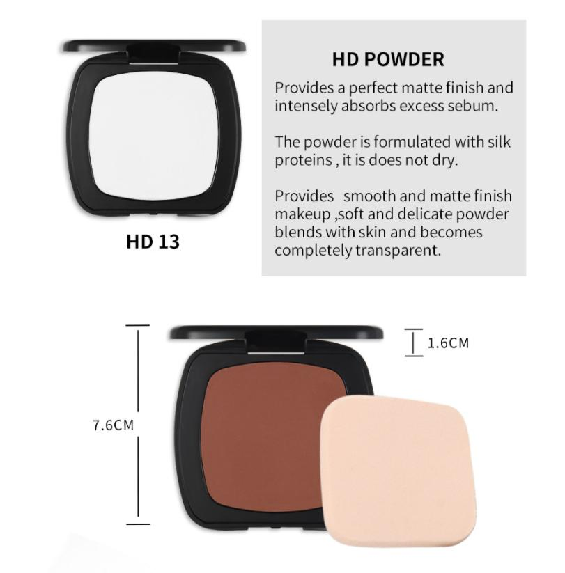 Little Black Container Pressed Powder Soft High Quality Pricate Label Wholesale Makeup