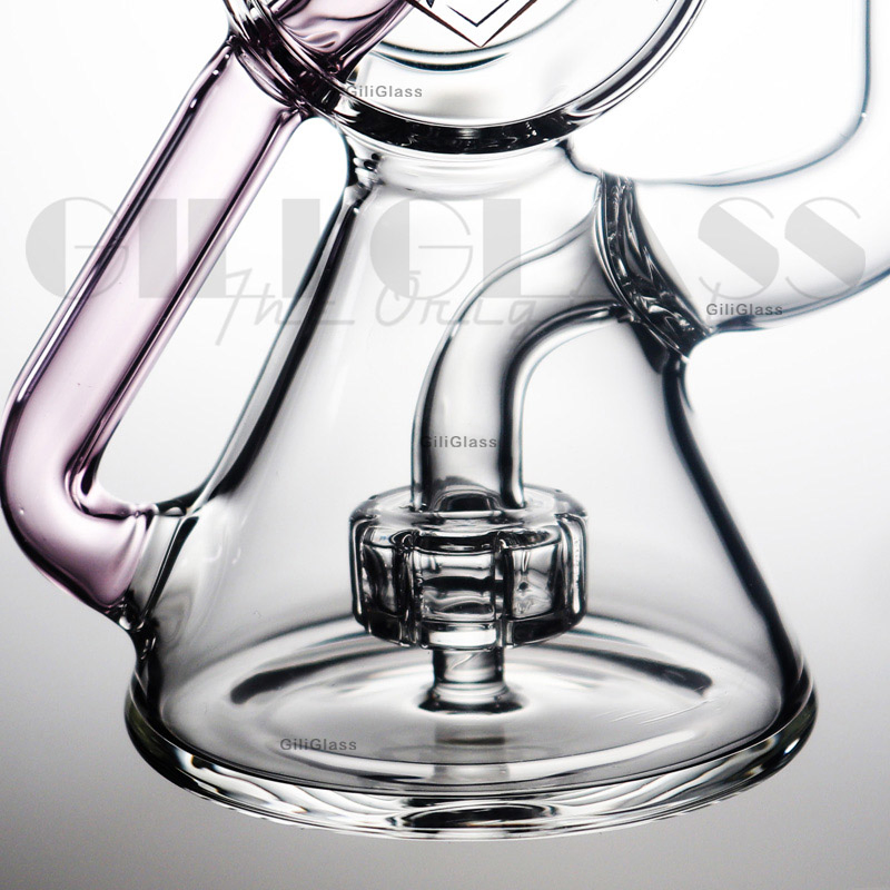 Gili-955 Giliglass 12 Inches Glass Water Pipe for Smoking DAB Rig Glass Recycler Wholesale