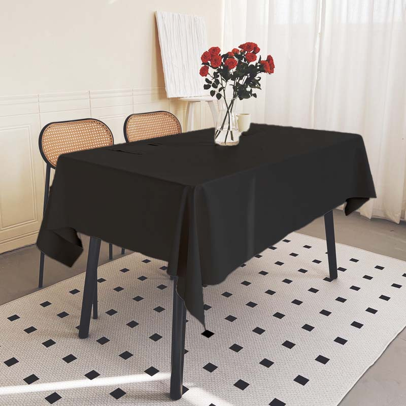 Polyester Tablecloth, Waterproof and Oil-Proof Kitchen Tablecloth, No-Wash Multi-Purpose Tablecloth