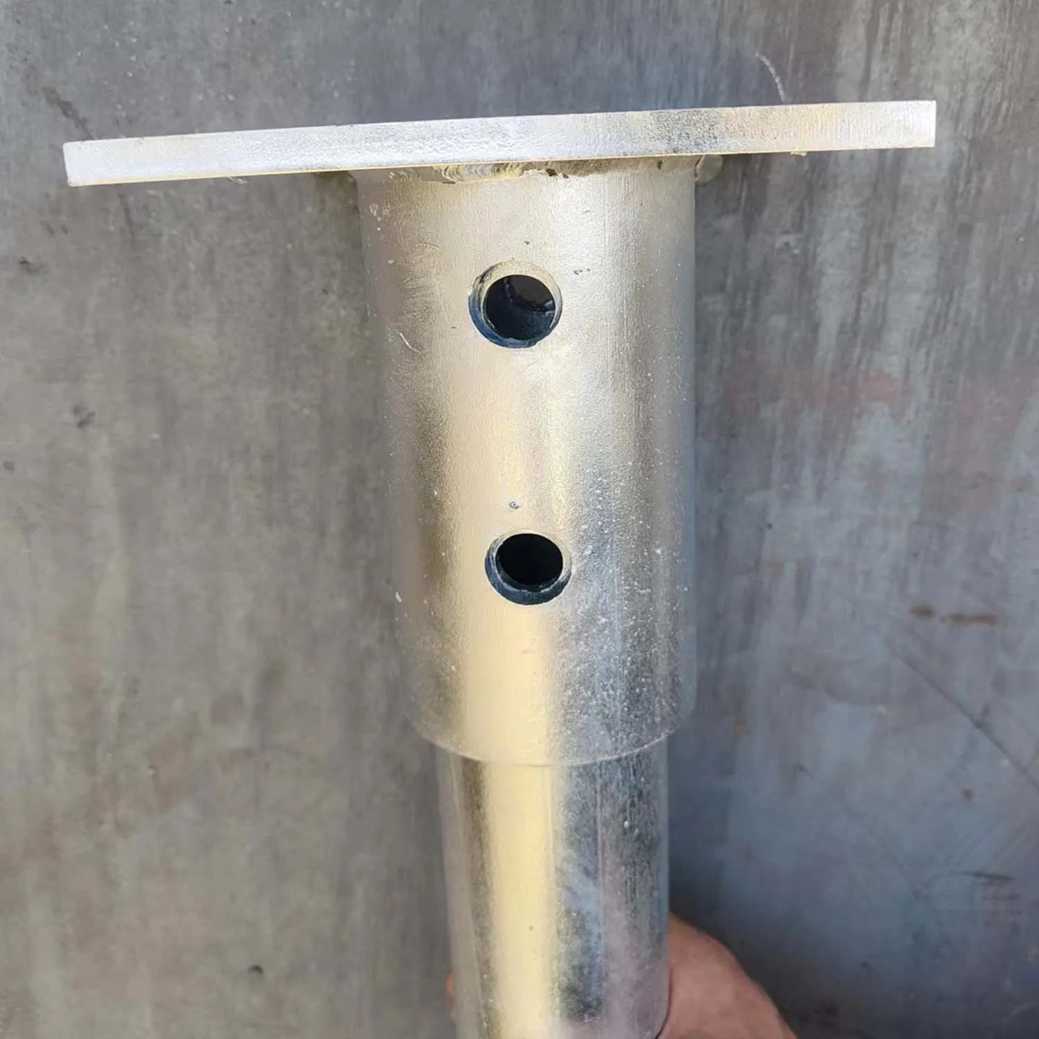Solution Galvanized Steel Coupler Connected Extension Double Helix Helical Screw Pile Foundation
