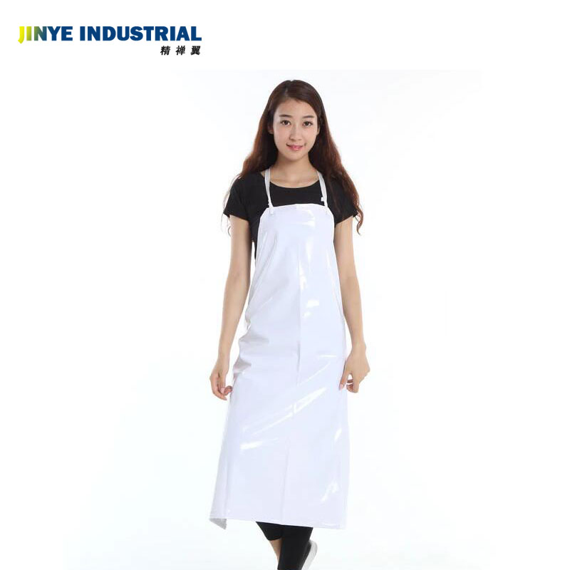 Heavy Duty Food Processing Industry White Blue PVC Work Shop Aprons