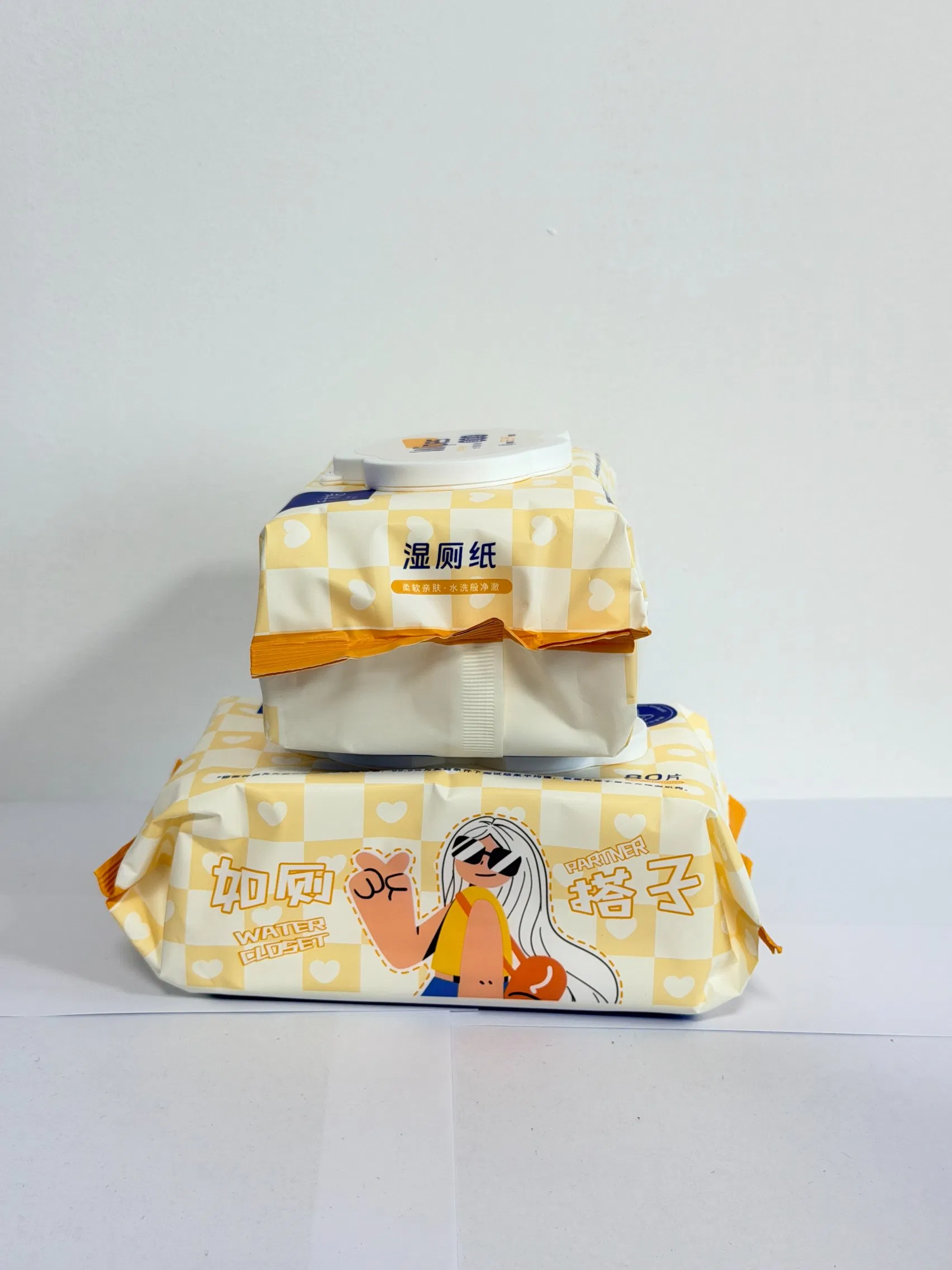Biodegradable Flushable Wet Toilet Tissue Wipes