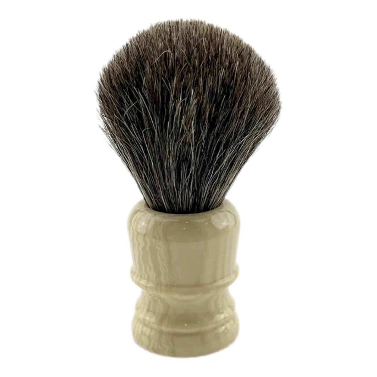 Professional Hair Salon Tool Natural Wood Handle Shaving Beard Brush for Barber Use