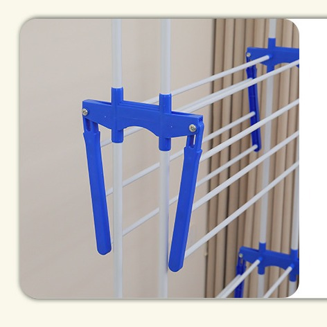 Laundry Stand Cloth Double-Post Three-Layer Drying Rack