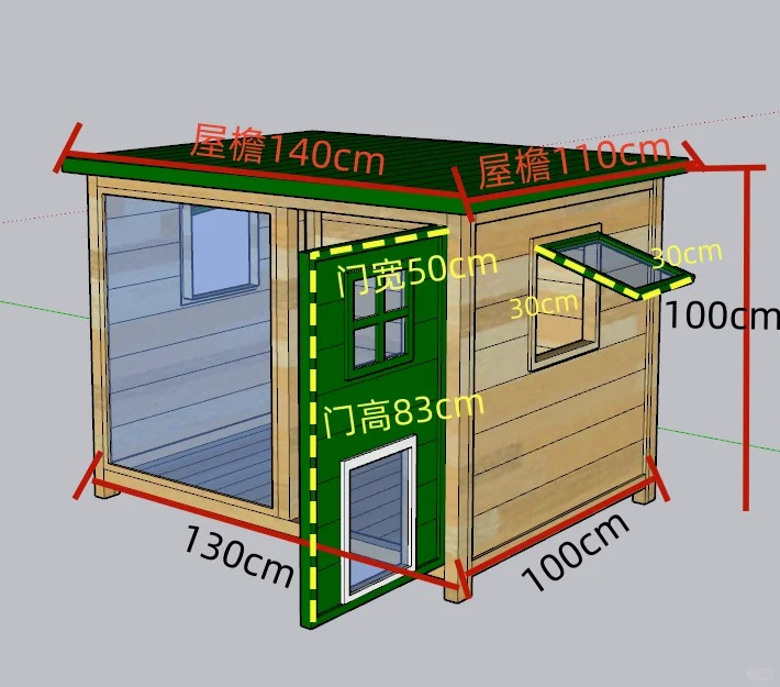 Easy Washable Outdoor Waterproof Pet Dog House for All Size Dogs