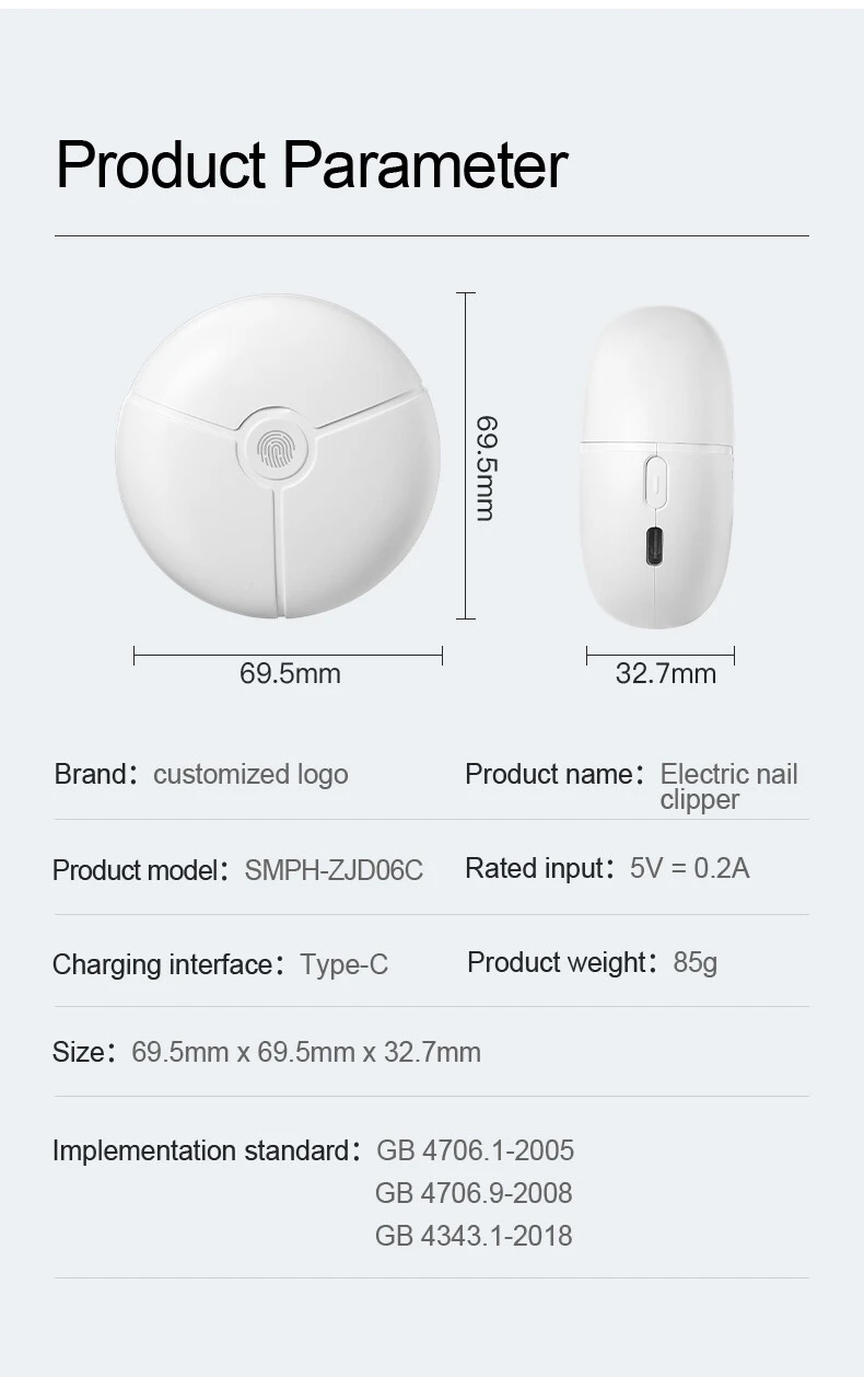 2025 Seemagic, Electric, Nail Clippers, Automatic Trimming, Polishing, Multi-Functional UFO
