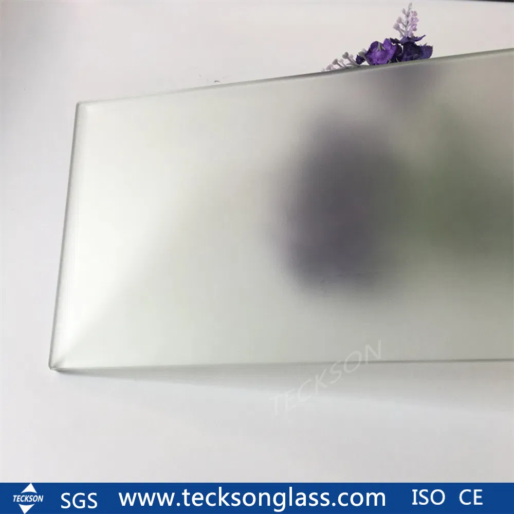 Clear Bronze Grey Acid Etched Matt Glass Design Non Fingerprint