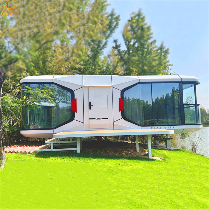 Luxury Sleeping Mobile Tiny House Space Capsule Prefab House