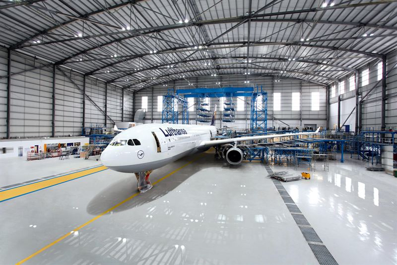 Steel Structure Framed Aircraft Hangar, Structural Steel Plane Garage with Drawing