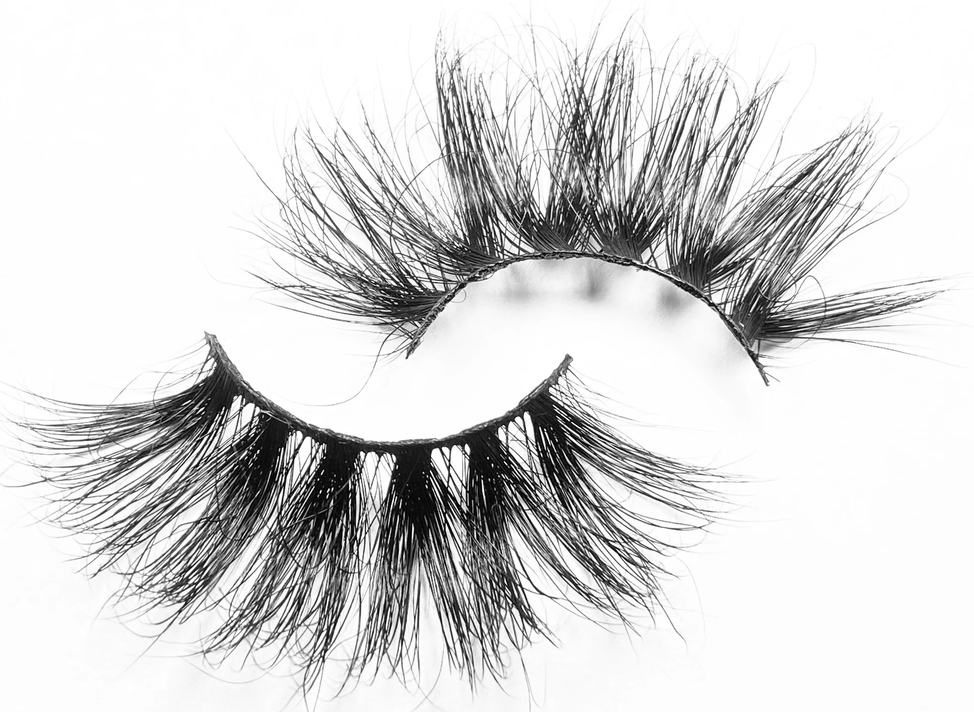 Klp43 Custom 25mm Eyelashes Lashes Lshes Packaging Box Free Label Print Your Own Logo for Transparent Plastic