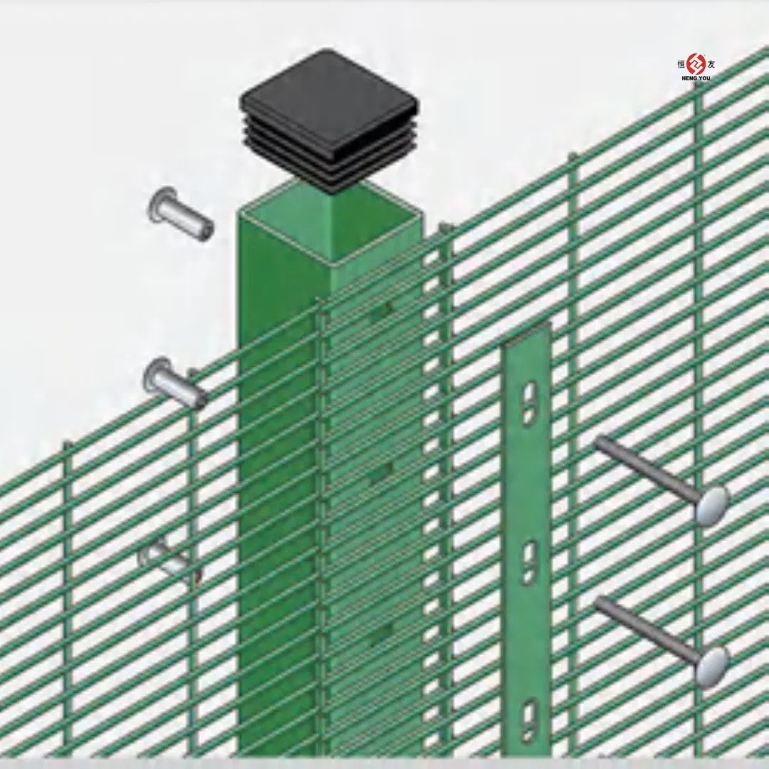 Clear View /Metal Welded /Fence Panels Square Steel Anti Climbing 358 Fence Outdoor High Security Fences Mesh Wire Fencing