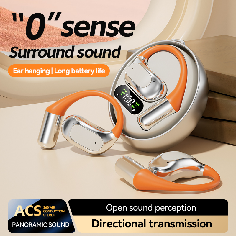 2026 OEM Ai Real Time Translation Earbuds Open Ear Design Headphone Acs Sound Clear Calls for Sports Meeting Business Travelling