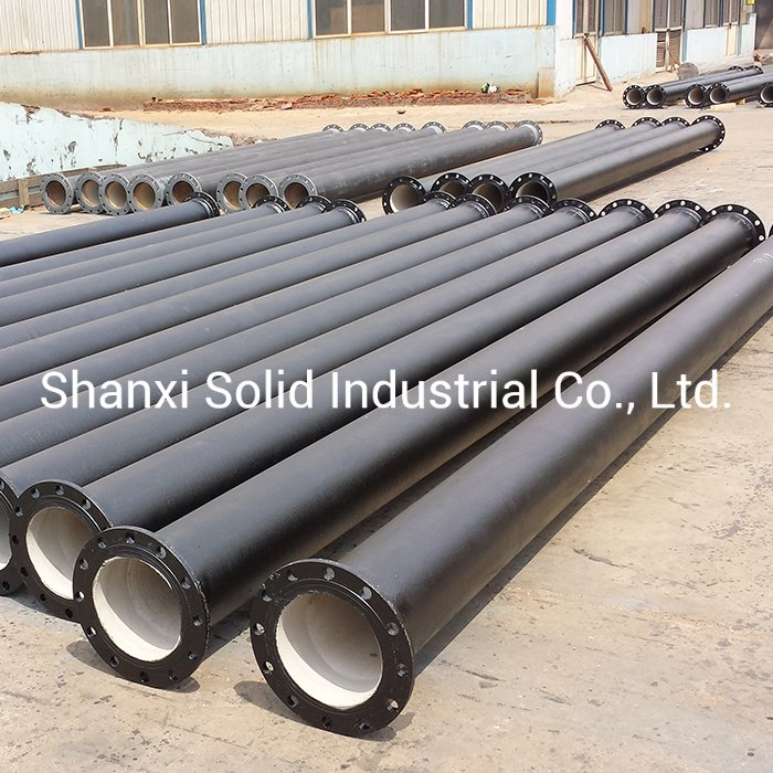 En545 Cement Lined Ductile Iron Flanged Pipe for Water Supply Pipeline