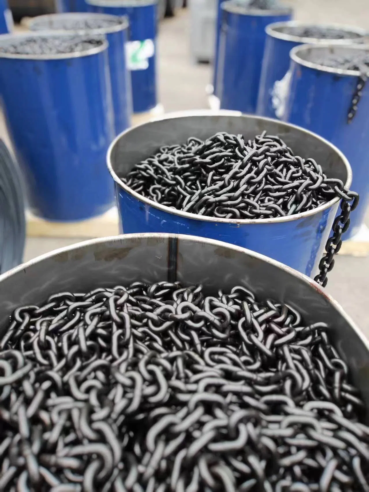 Welded 1/4 Galvanizada Brazilian Steel Iron Type DIN5685c Long Chain