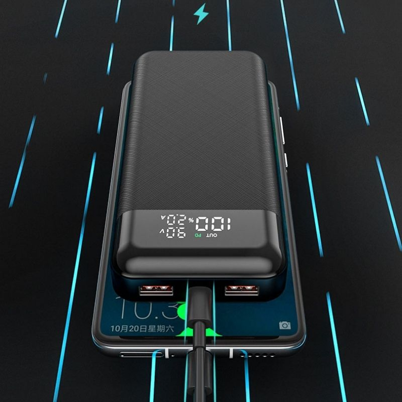 Портативный Power Bank 20000mAh с солнечной панелью