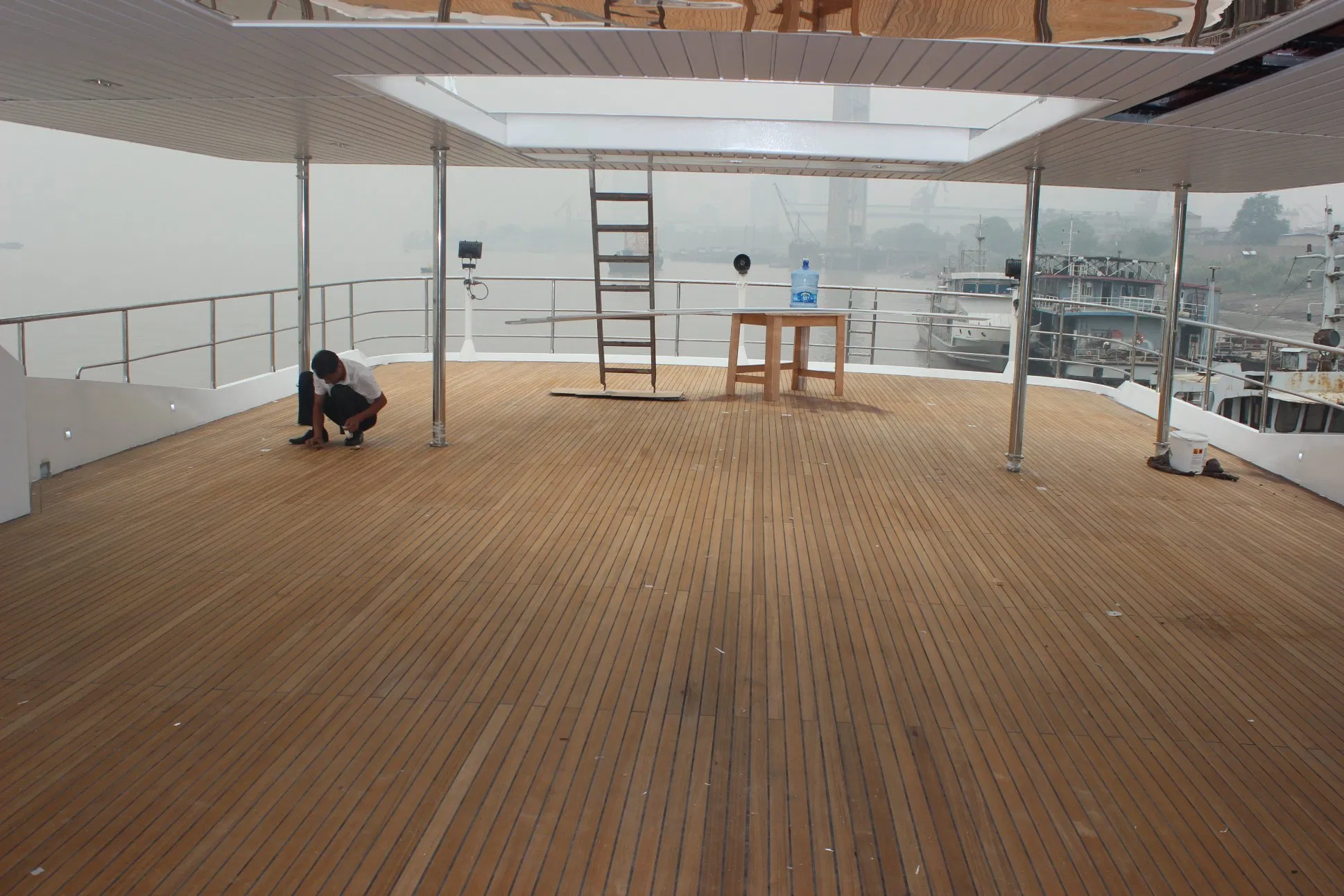 Premium Burma Teak Boat Deck for Luxury Yachts and Sailboats