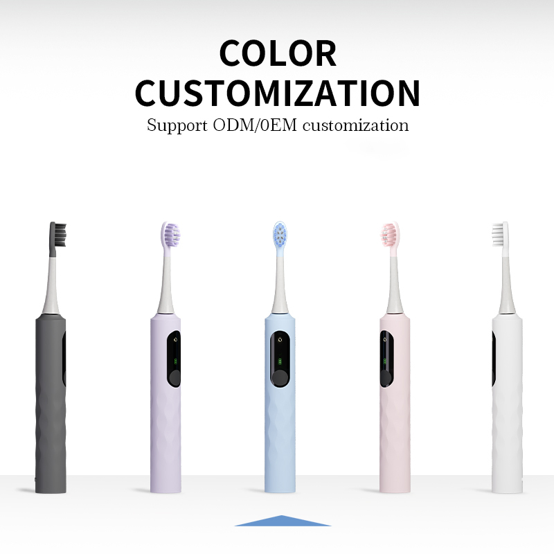 Electric Toothbrush OEM/ODM Factory Rechargeable Sonic Toothbrush with LED Display