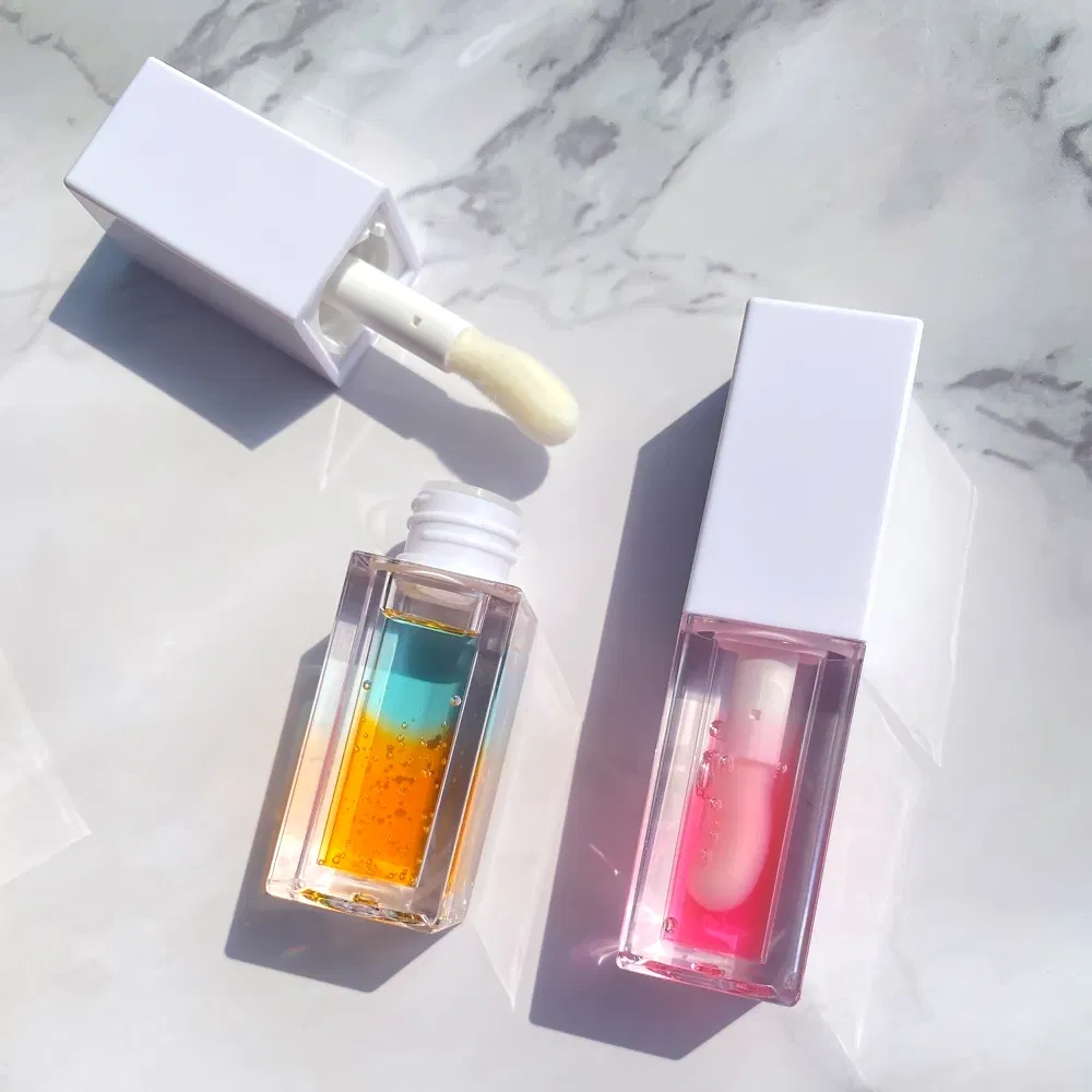 Biocolor Gradual Change White Lid Waterproof Lip Oil Glossy Moisturzing Private Label Lip Makeup Wholesale High Quality Lip Oil