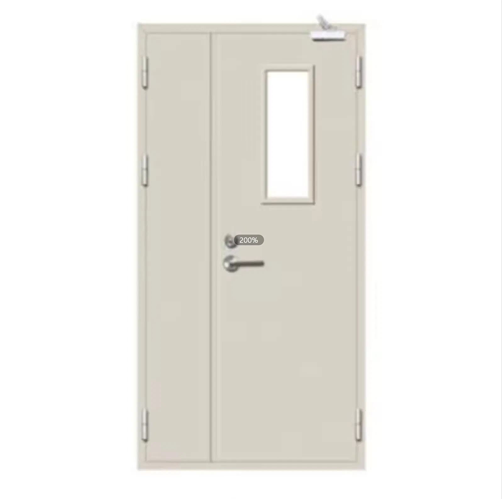Emergency Modern Stainless Steel Swing Style Security Door with 20-180 Minute Fire Resistance for Hotels and Fire Exits