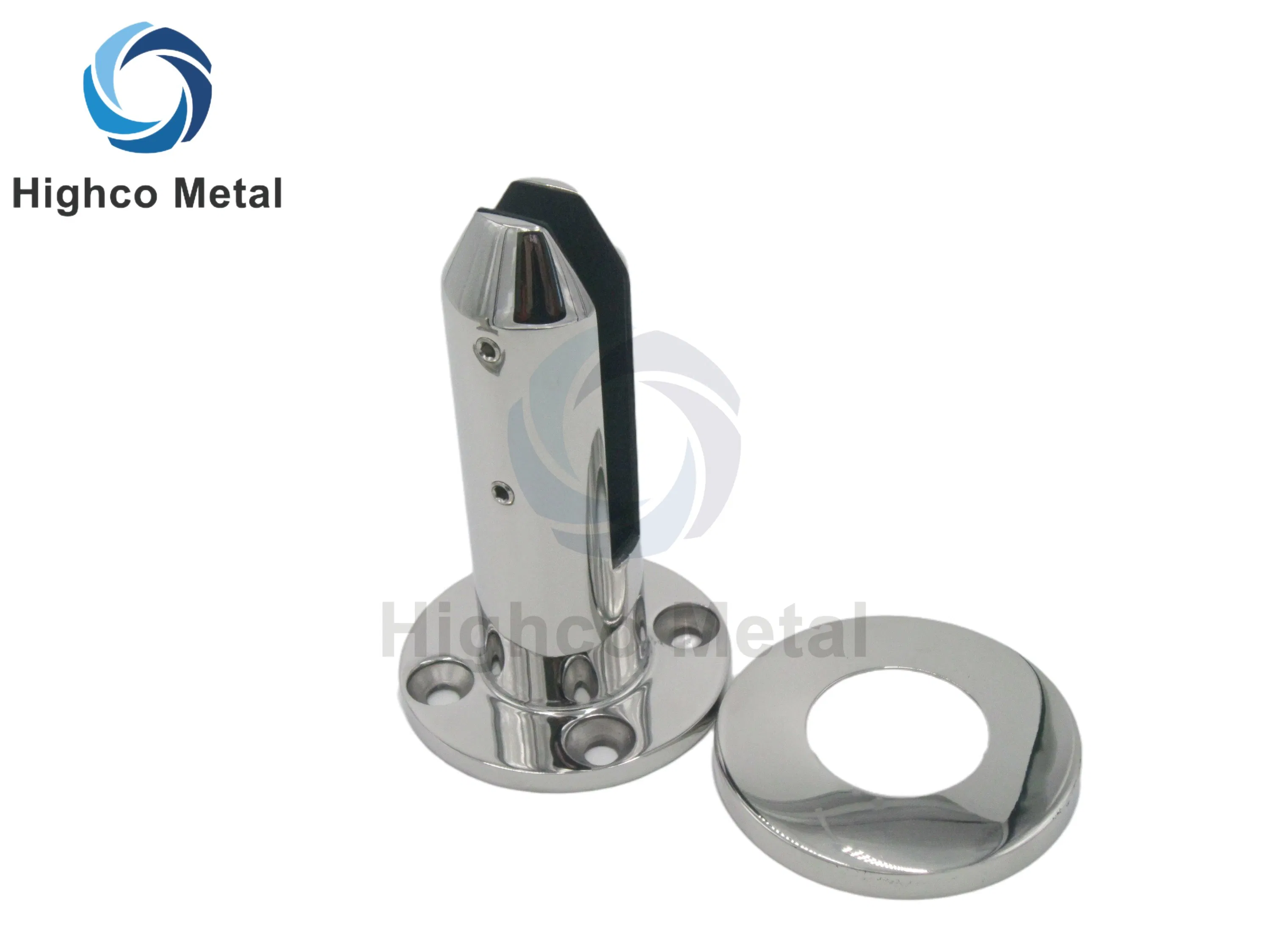 Round Base Glass Pool Fencing Glass Spigot Stair Railing Balustrade