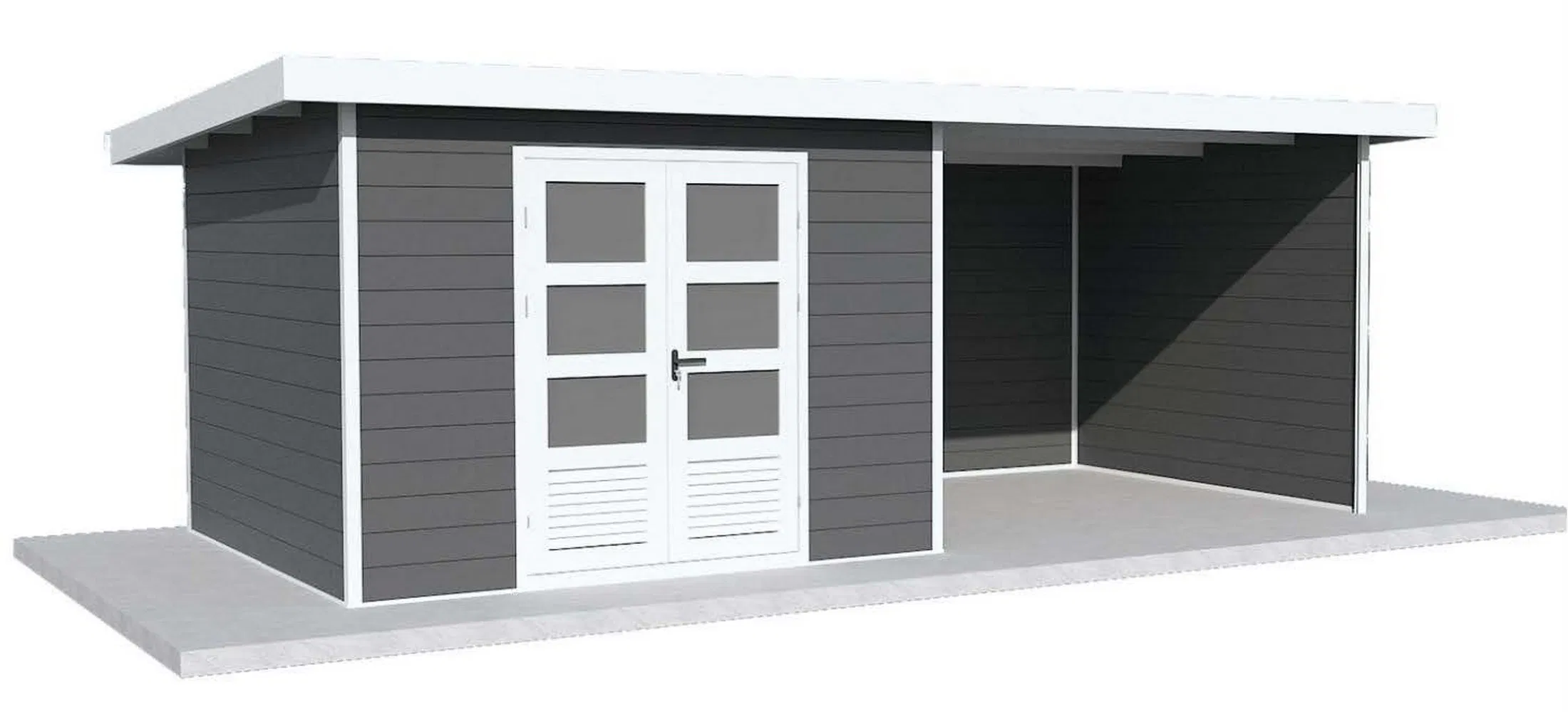 Easily Assembled Powder Coated Storage Outdoor Polycarbonate Plastic Garden Sheds