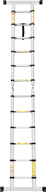 3.8m Extension Telescopic Aluminium Ladder Multi-Purpose Ladder