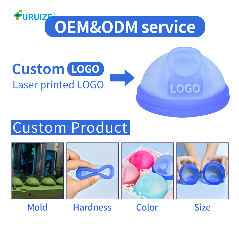 Private Label Menstrual Disc with Ring Diso Black Menstrual Disc
